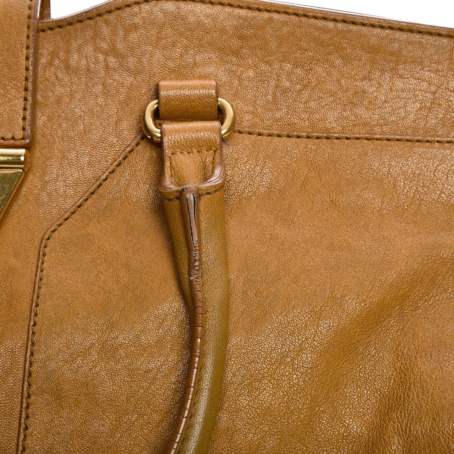 Sheepskin Medium Cabas ChYc Mustard