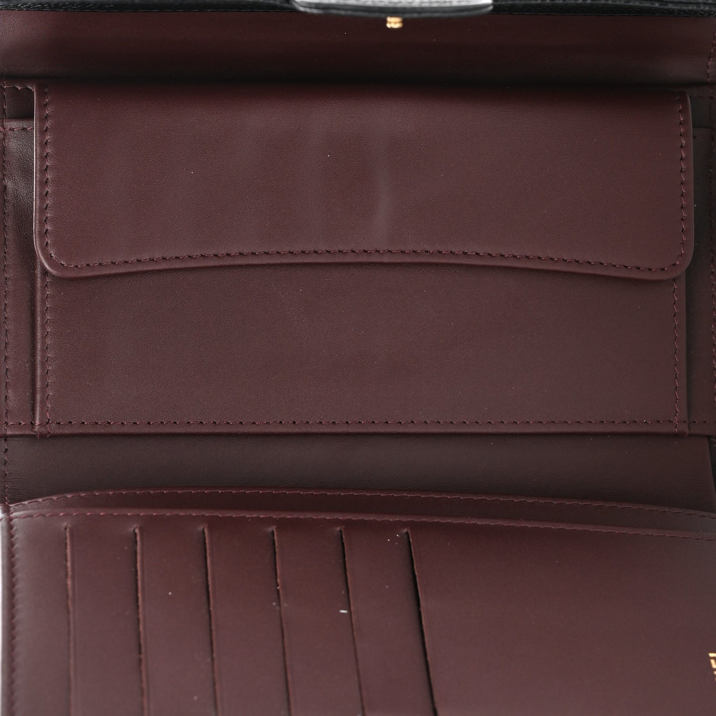 Caviar Quilted Large Flap Wallet Black