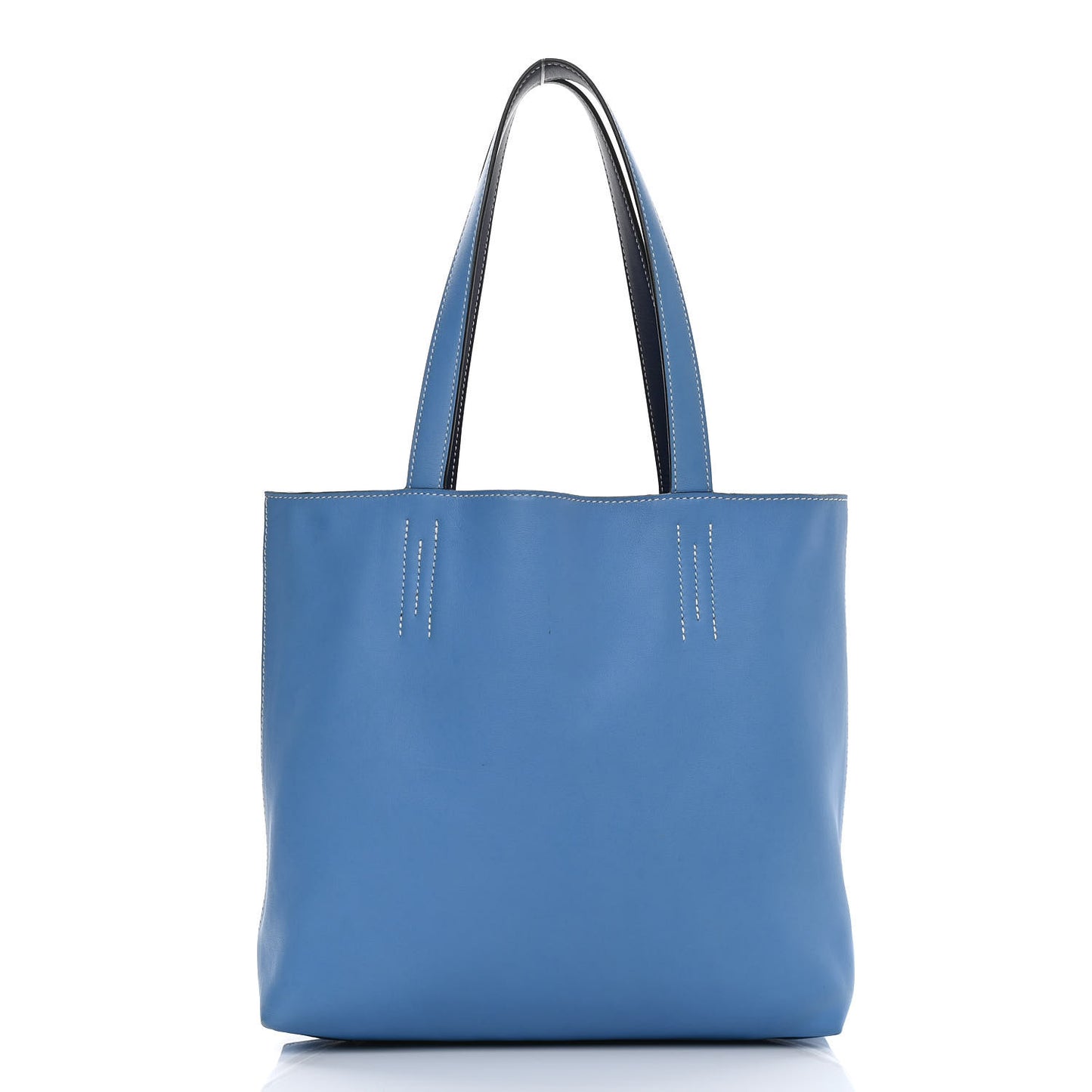 Veau Sikkim Double Sens 28 Reversible Tote Bleu Sapphire Bleu Paradis