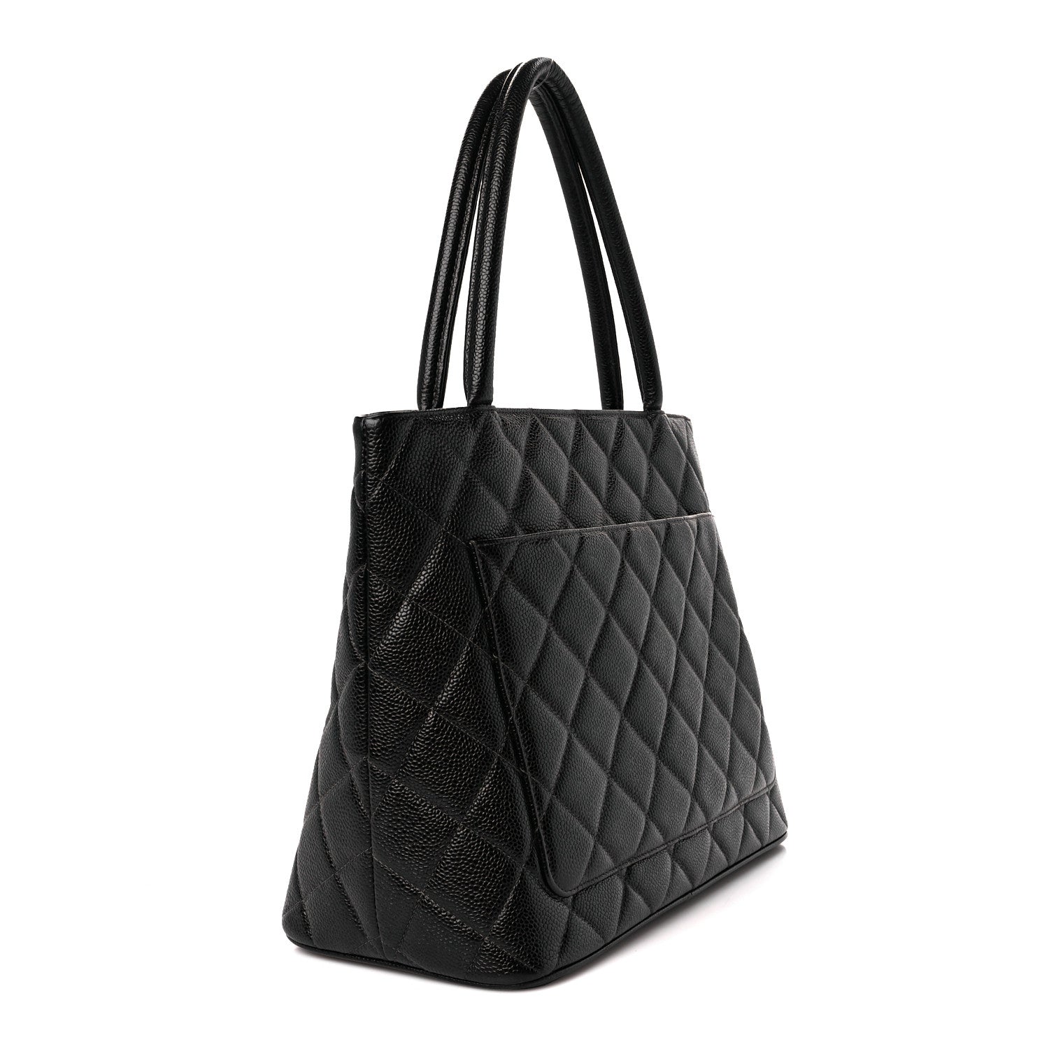 Chanel Caviar Quilted Medallion Tote Black 3 of 10