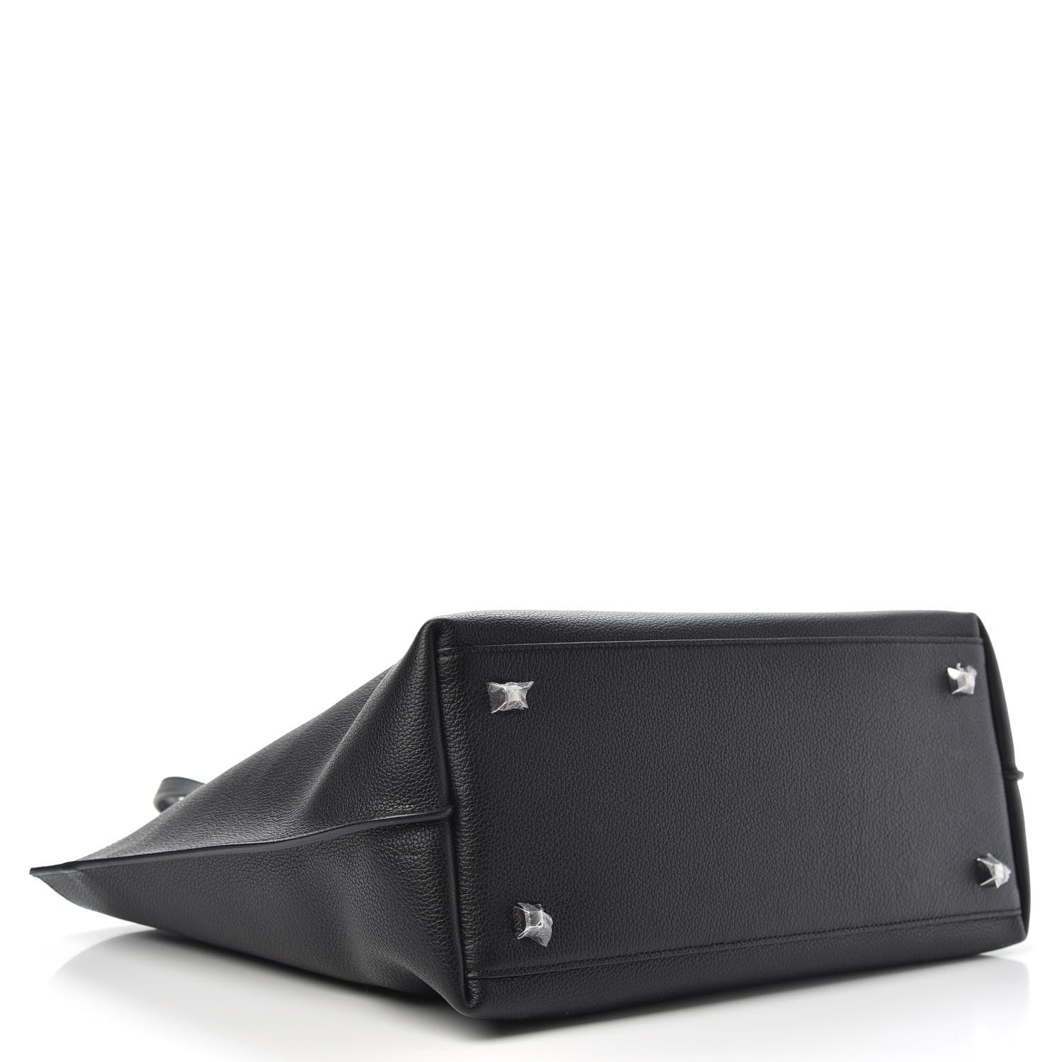 MCM Grained Calfskin Medium Yris Shopper Tote Black 4 of 7