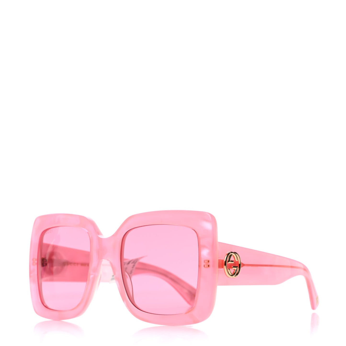 Square Frame GG0083S Sunglasses Pink