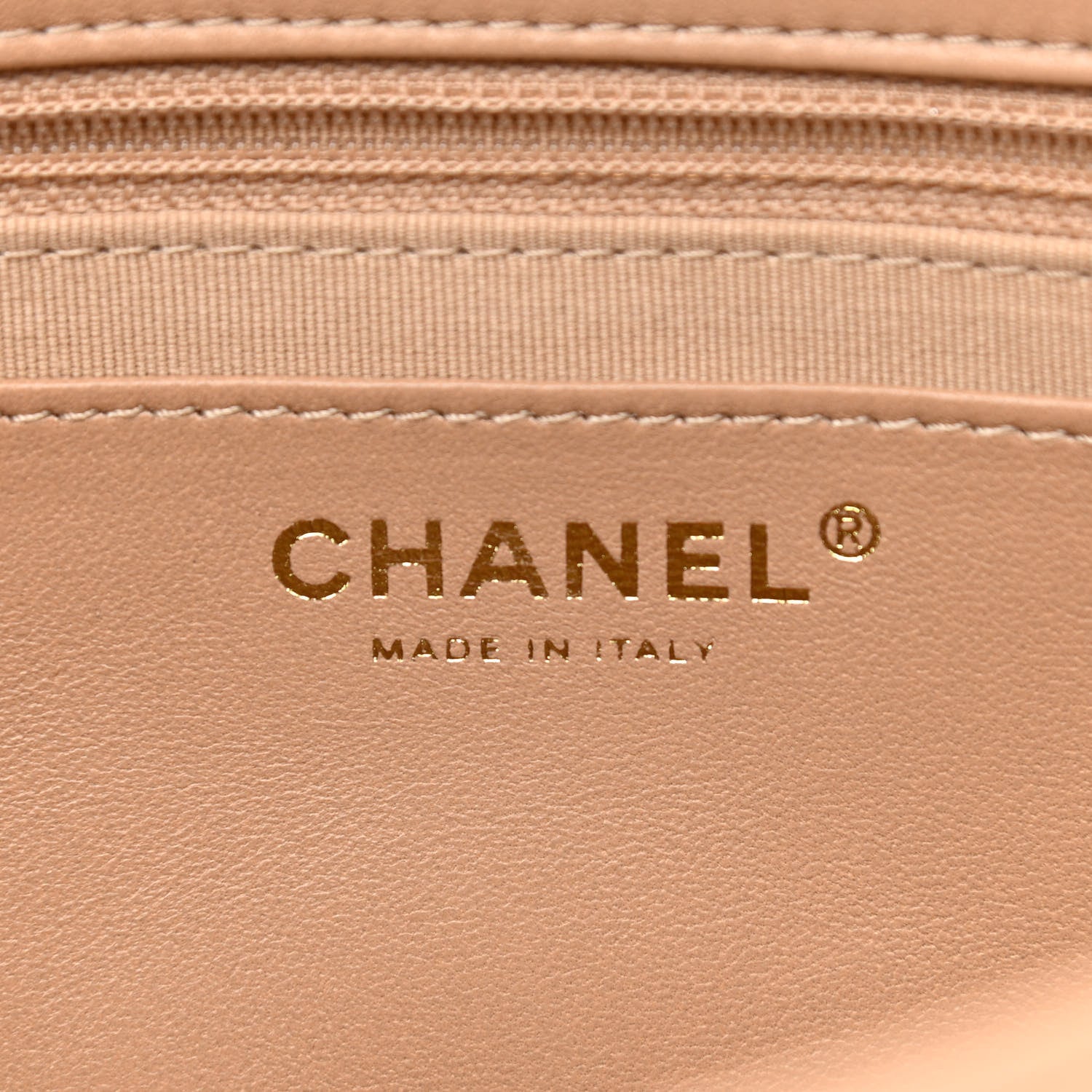 Chanel Lambskin Quilted Large CC Funky Town Flap Beige 6 of 12