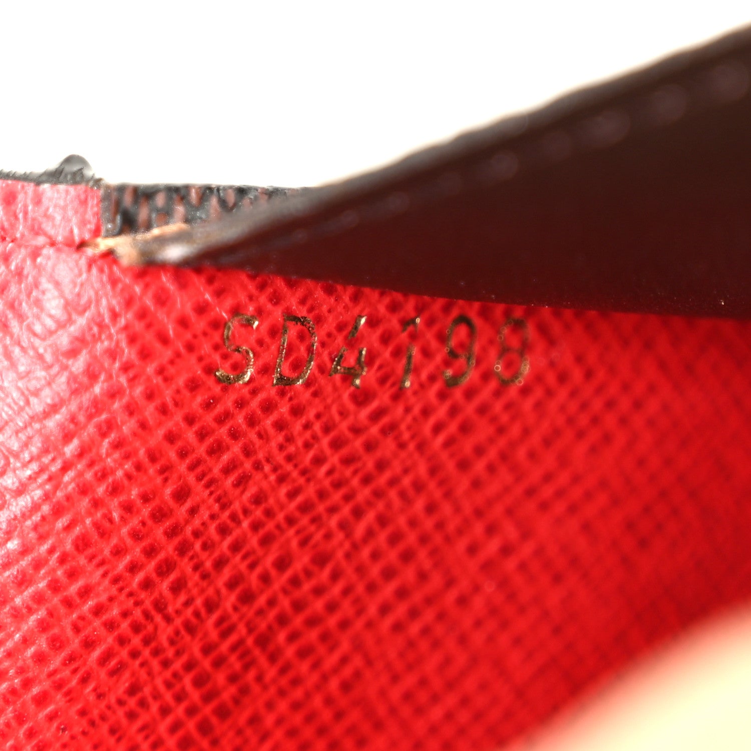 Louis Vuitton Damier Ebene Josephine Wallet Red 10 of 14