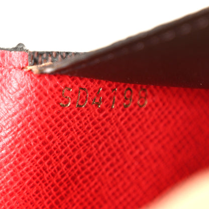 Louis Vuitton Damier Ebene Josephine Wallet Red 10 of 14