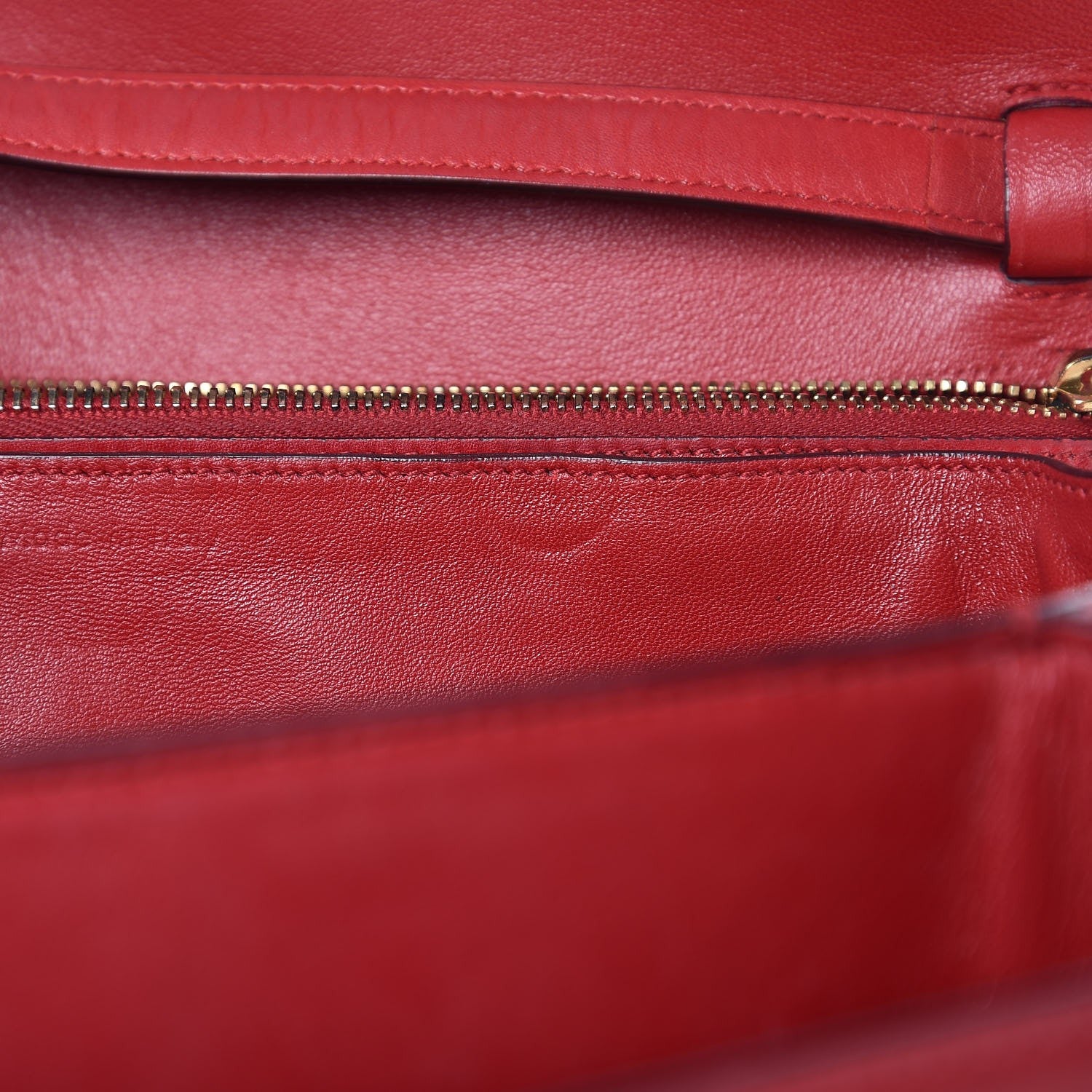Celine Smooth Calfskin Large Classic Box Flap Bag Red 8 of 16