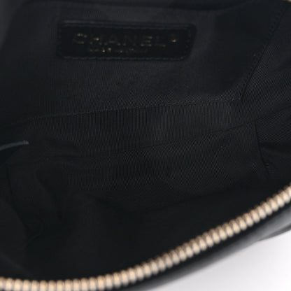 Chanel Lambskin Quilted Waist Bag Fanny Pack Black 5 of 11