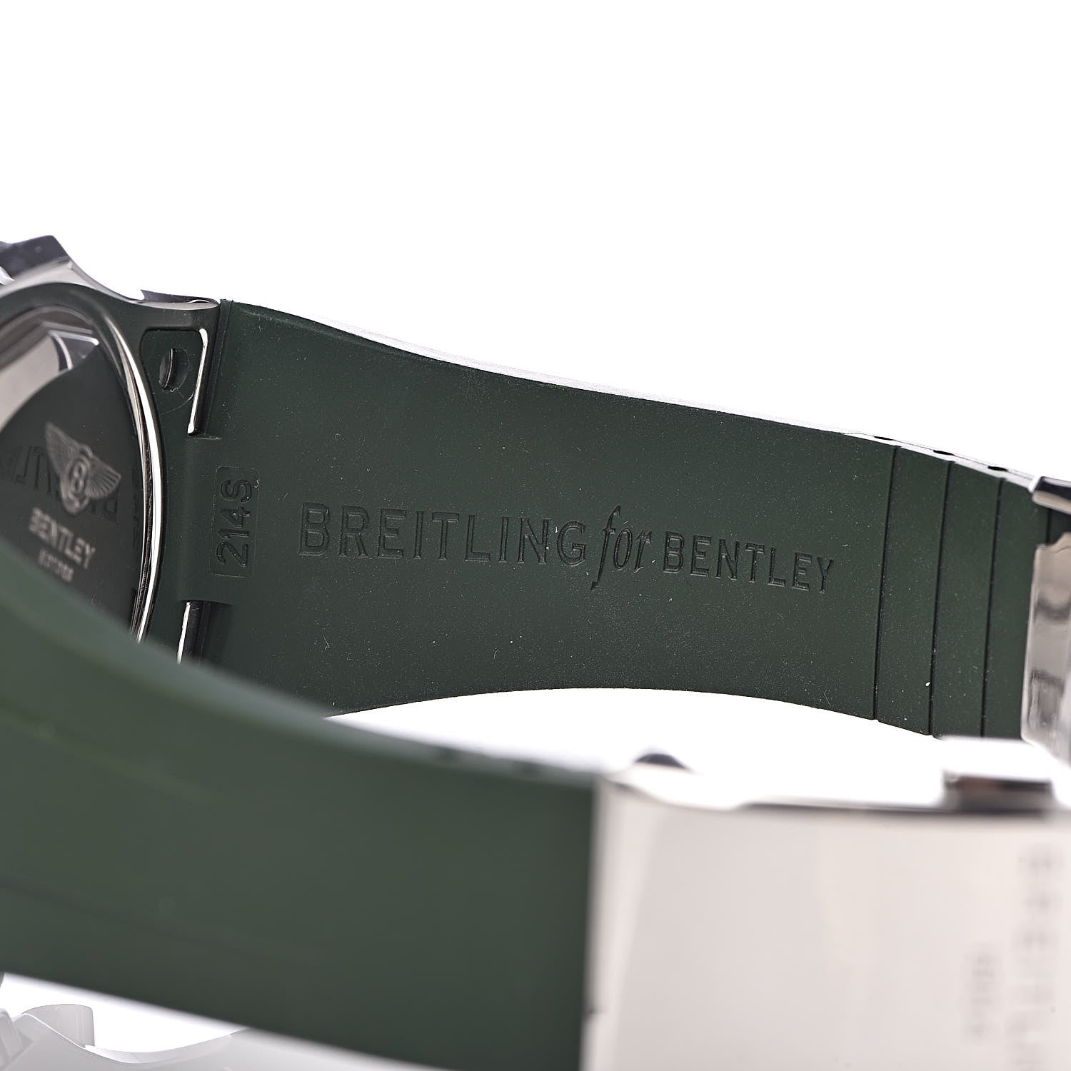 Breitling Stainless Steel Rubber 49mm Bentley GMT Chronograph Automatic Watch Green A47362 8 of 9