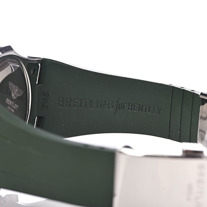 Breitling Stainless Steel Rubber 49mm Bentley GMT Chronograph Automatic Watch Green A47362 8 of 9