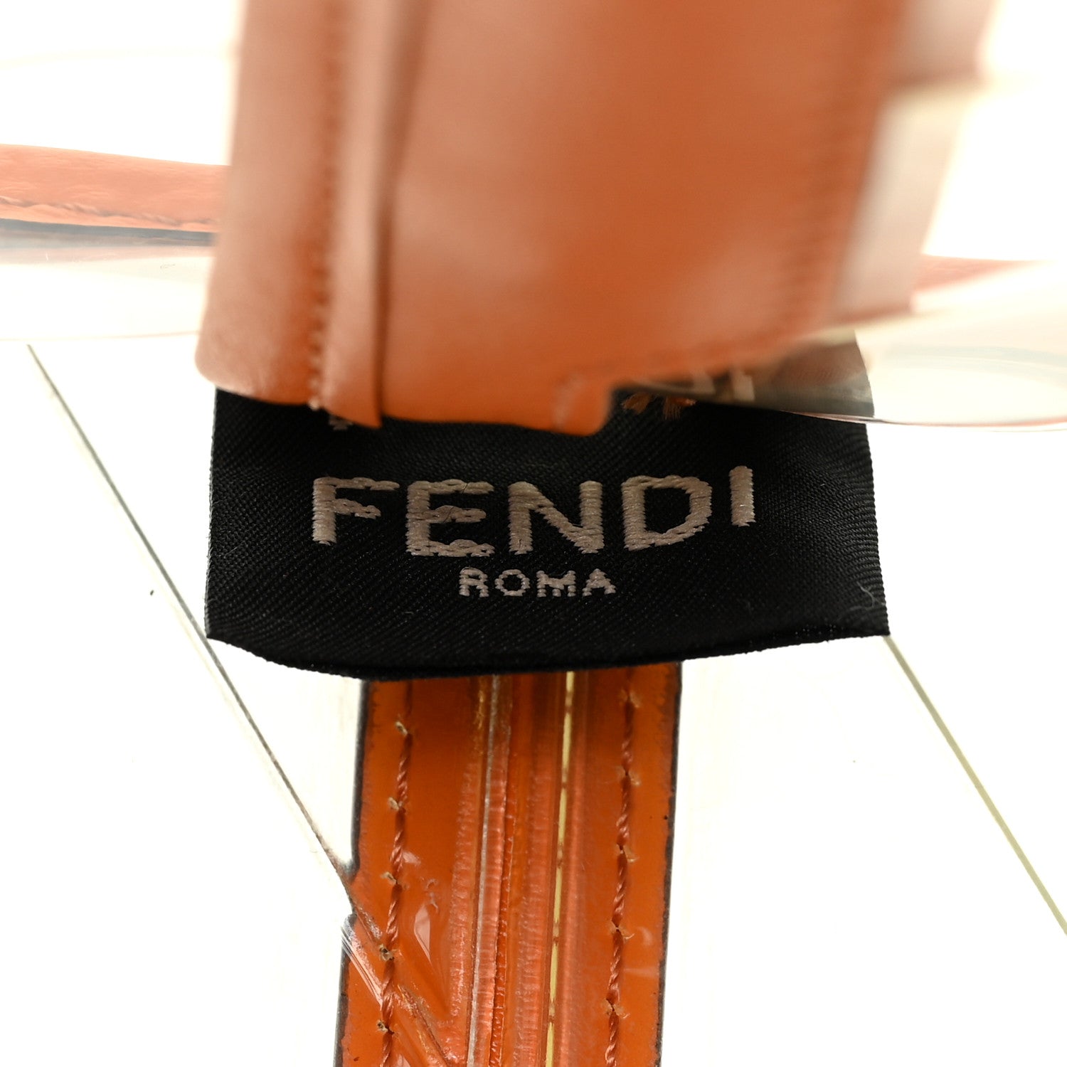 Fendi TPU Vitello Grace Pequin Pocket Mini Peekaboo Defender Aranciata 5 of 13