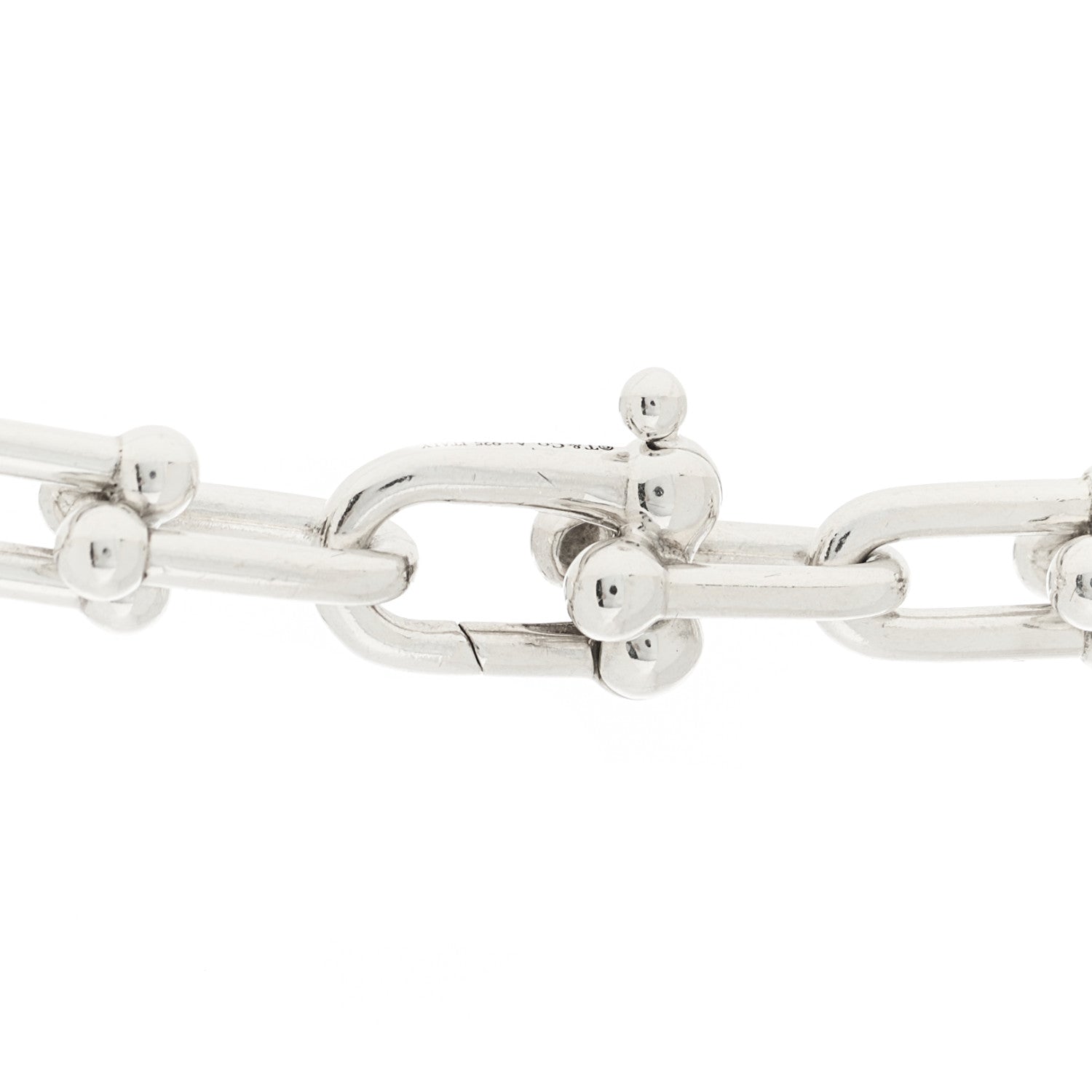 Tiffany Sterling Silver HardWear Graduated Link Necklace 5 of 7