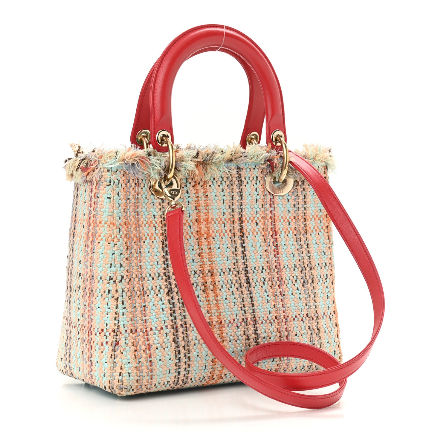 Tweed Heart Deco Medium Lady Dior Multicolor