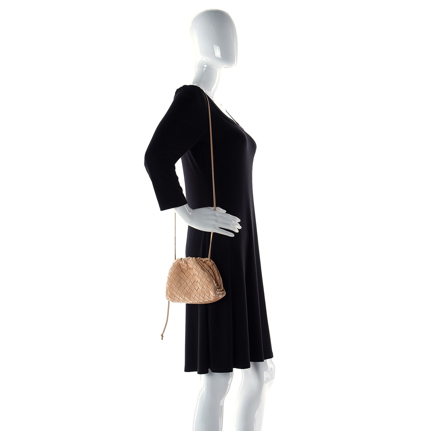 Bottega Veneta Nappa Intrecciato The Mini Pouch Almond 2 of 11