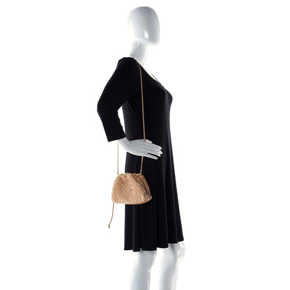 Bottega Veneta Nappa Intrecciato The Mini Pouch Almond 2 of 11