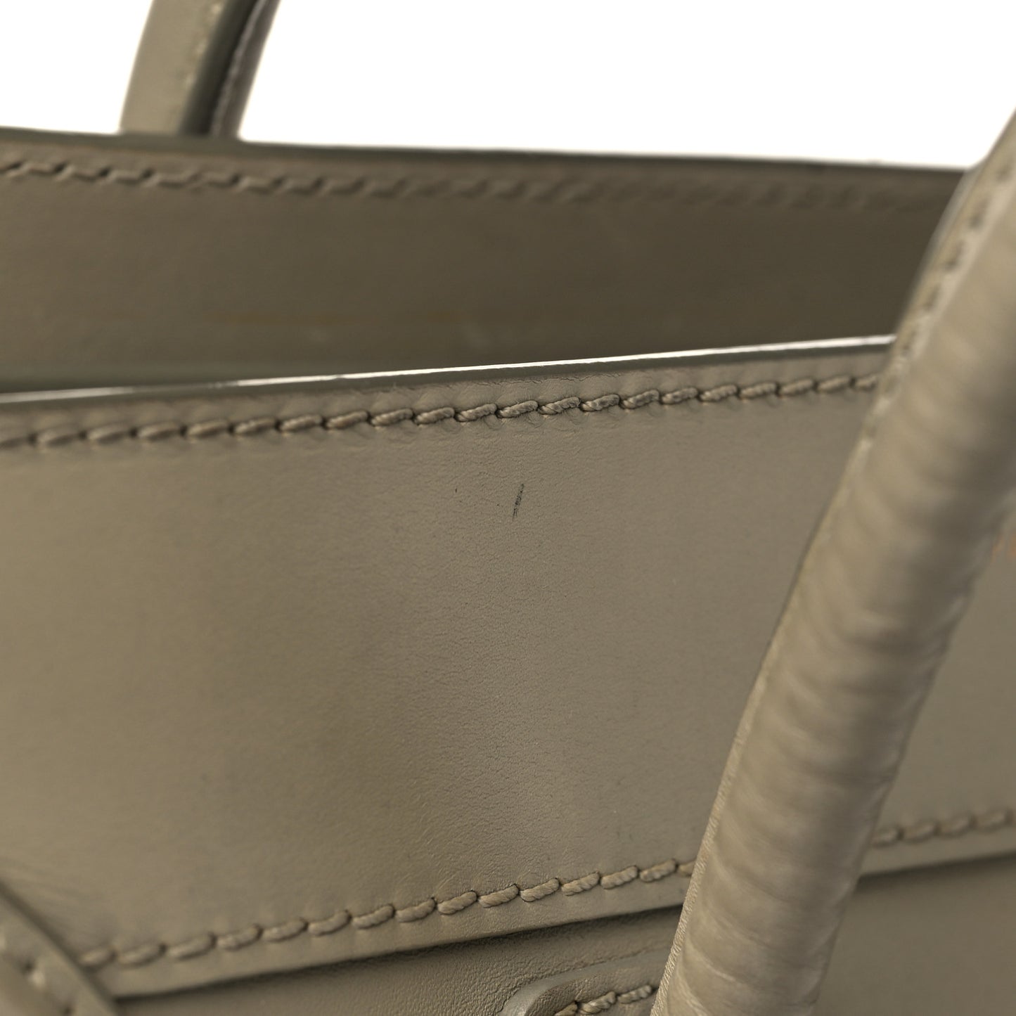 Smooth Calfskin Micro Luggage Khaki