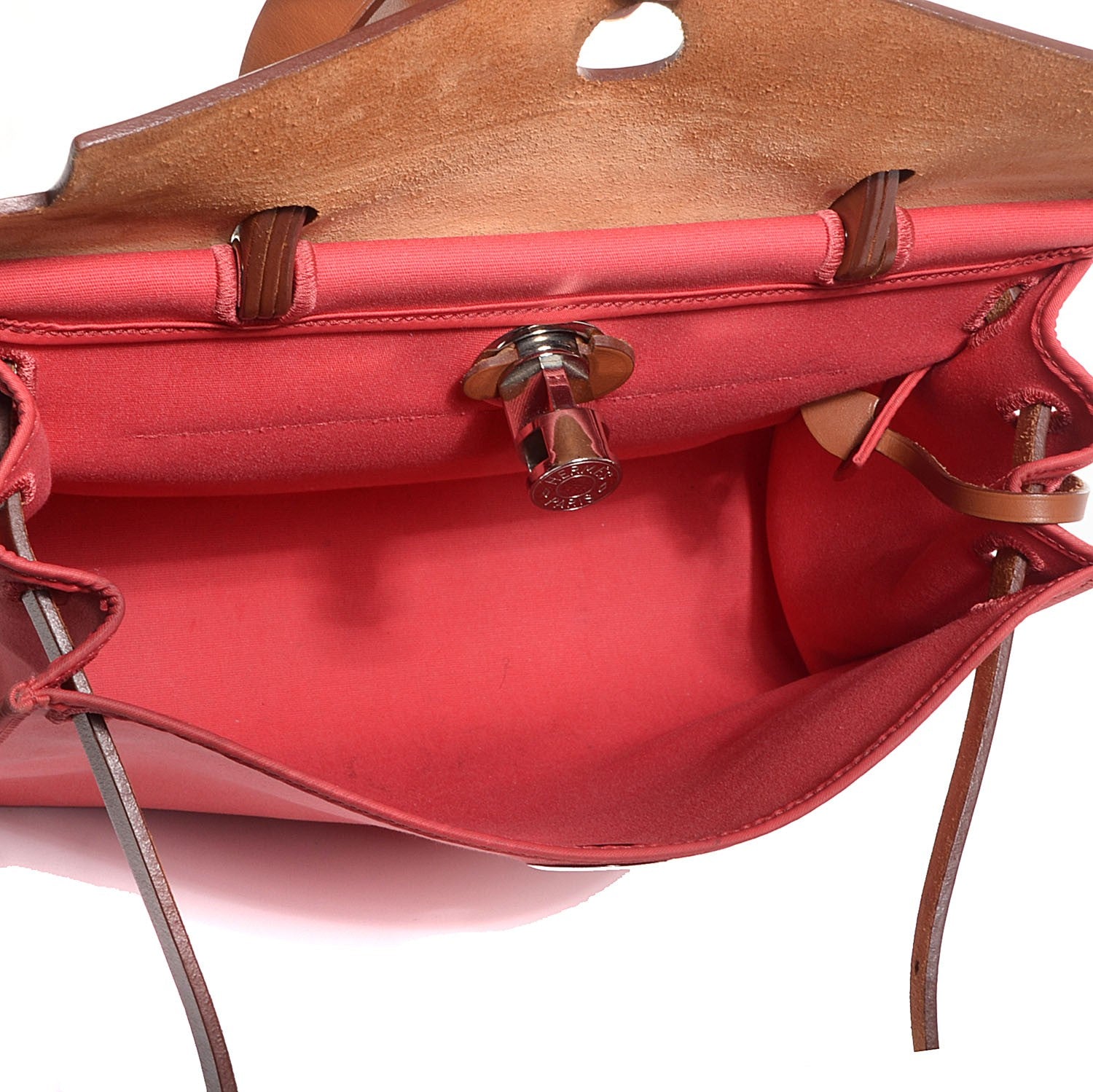 Hermes Vache Hunter Toile Herbag Zip 31 PM Rose Jaipur 6 of 12