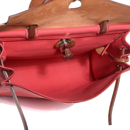 Hermes Vache Hunter Toile Herbag Zip 31 PM Rose Jaipur 6 of 12