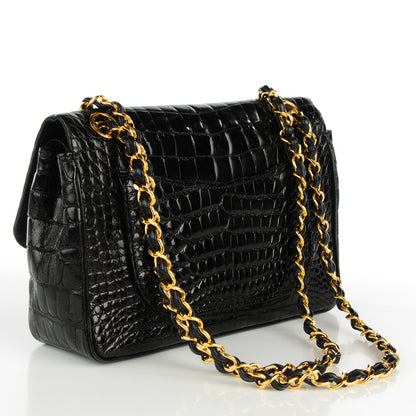 Chanel Alligator Medium Double Flap Black 3 of 13