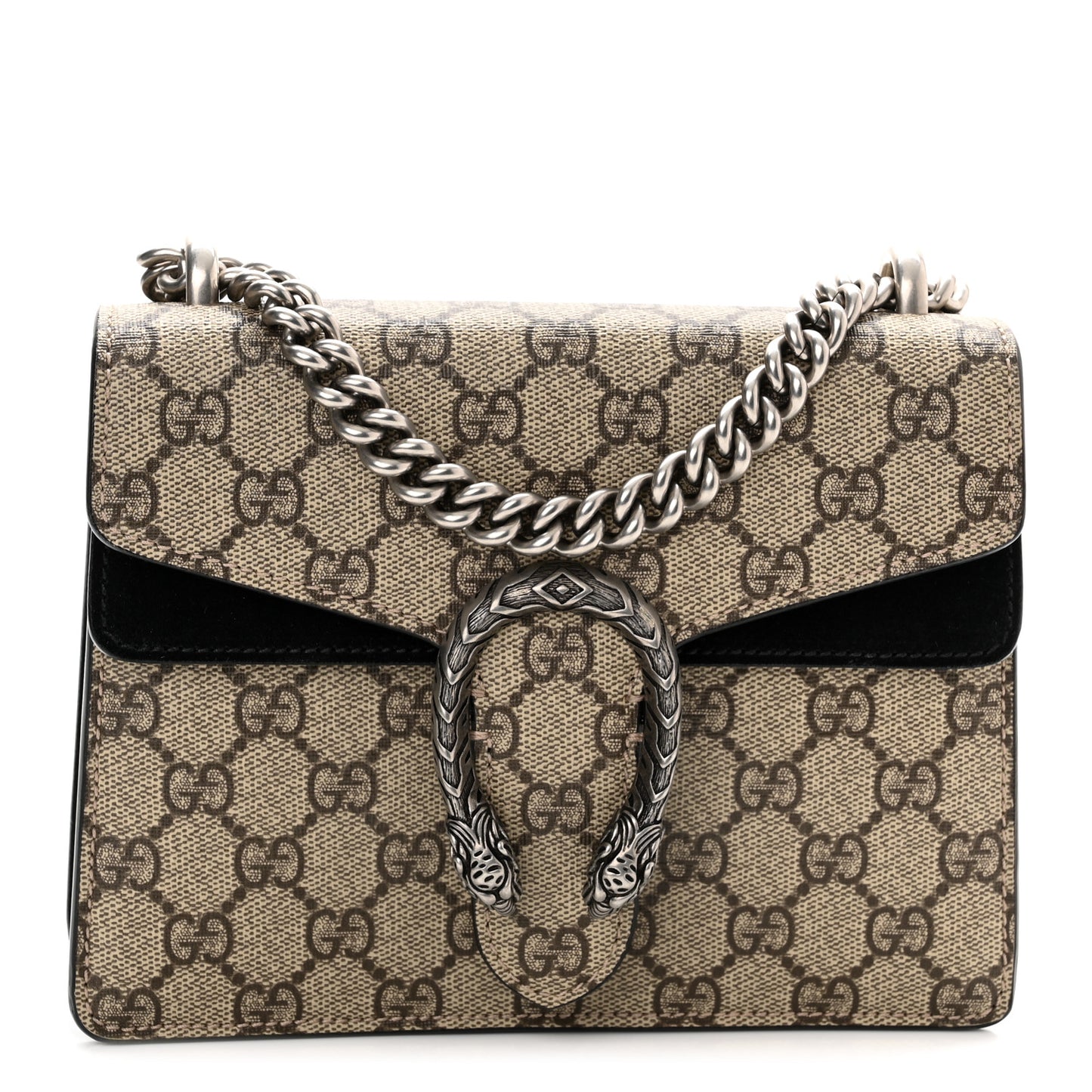 GG Supreme Monogram Mini Dionysus Shoulder Bag Black