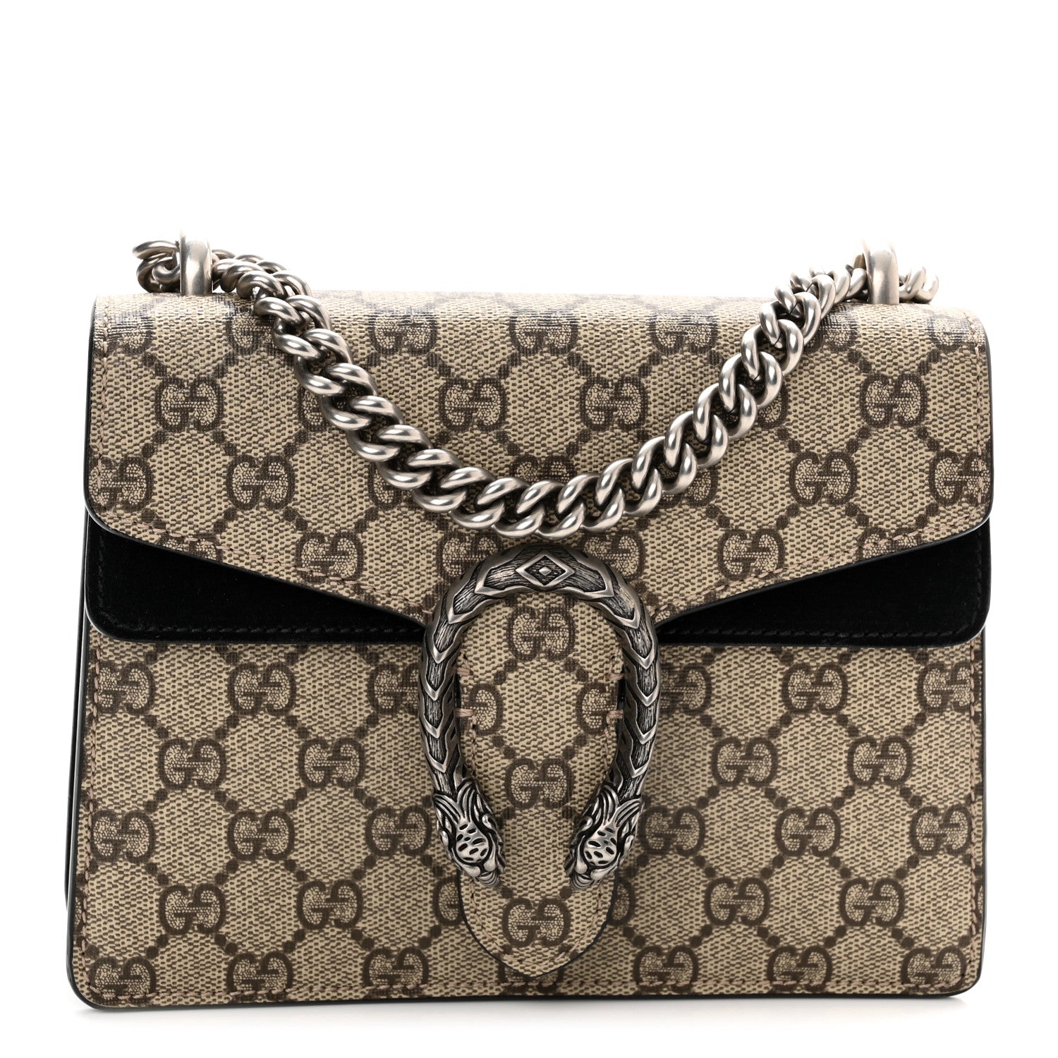 Gucci GG Supreme Monogram Mini Dionysus Shoulder Bag Black 1 of 13