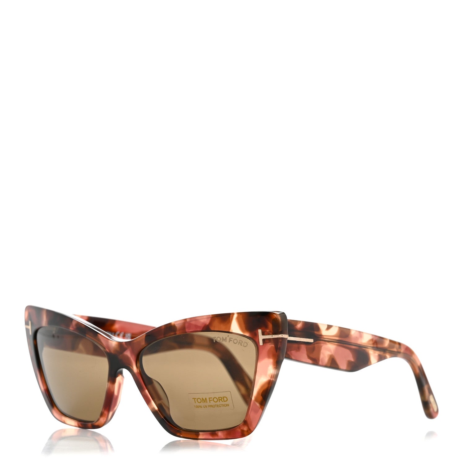 Tom Ford Acetate Wyatt Sunglasses TF871 Havana 1 of 7