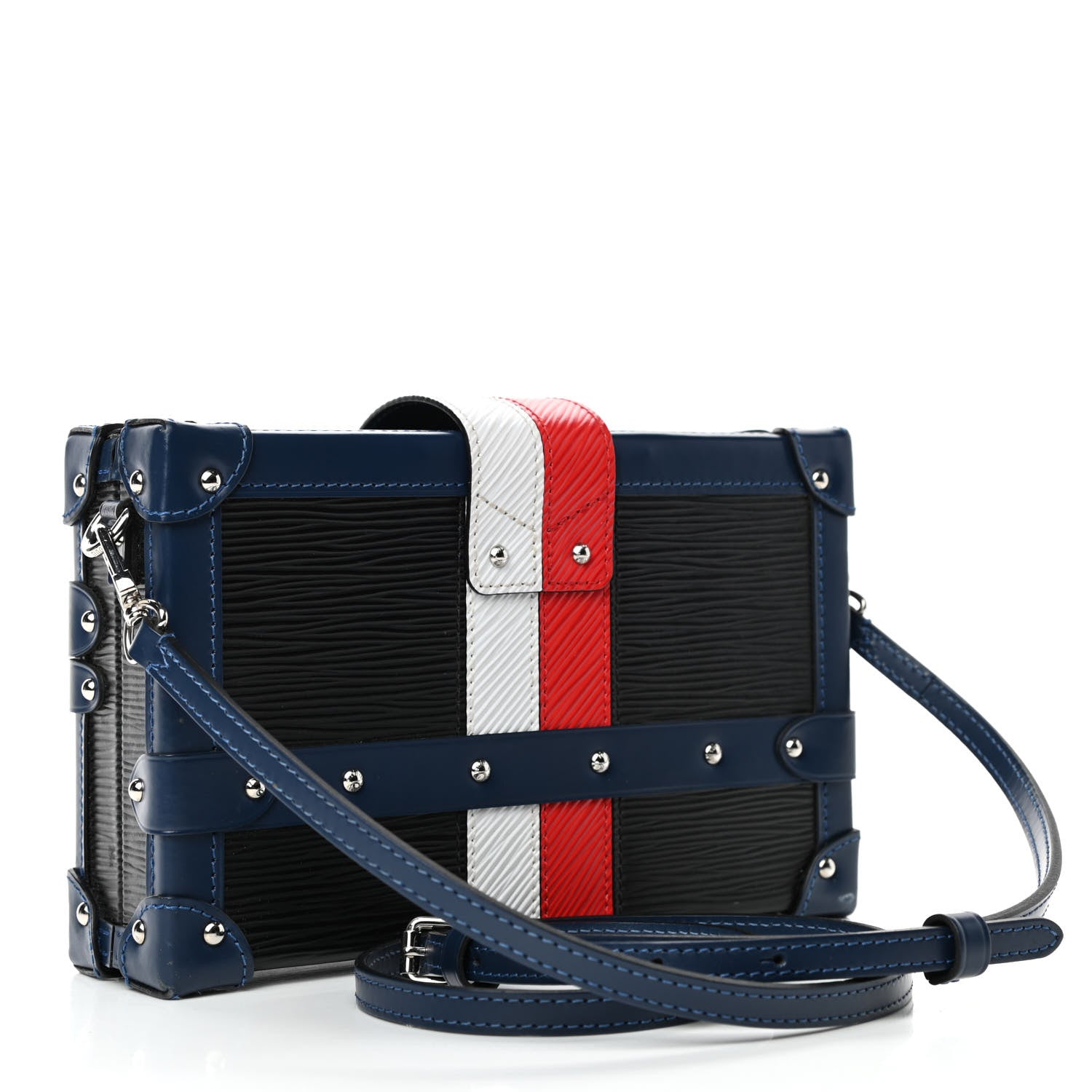 Louis Vuitton Epi Petite Malle Black Indigo 3 of 4