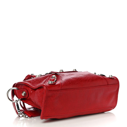 Balenciaga Agneau Giant 12 Silver Hardware Mini City Rouge Lipstick 3 of 9