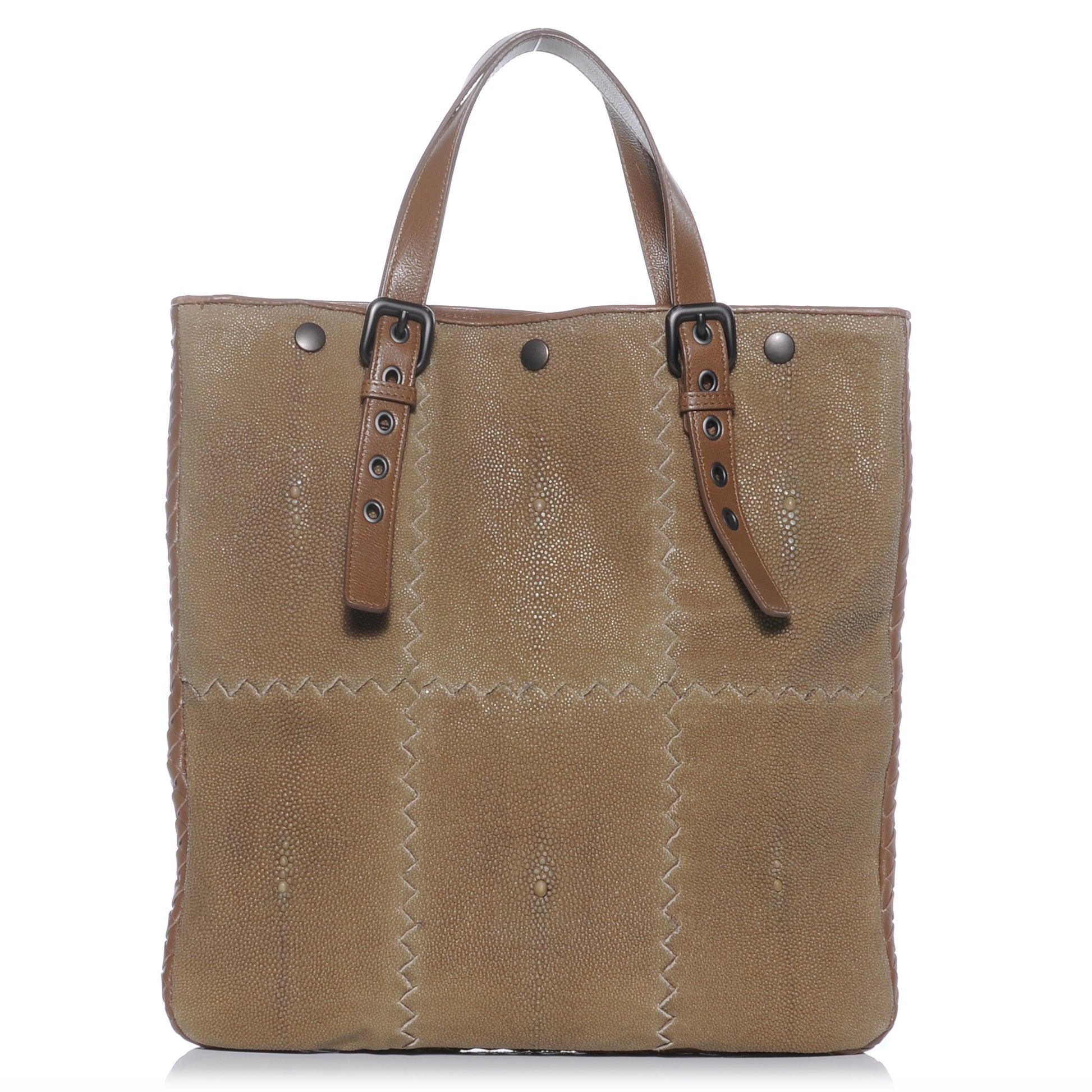 Bottega Veneta Woven Shagreen Stingray Tote 1 of 8