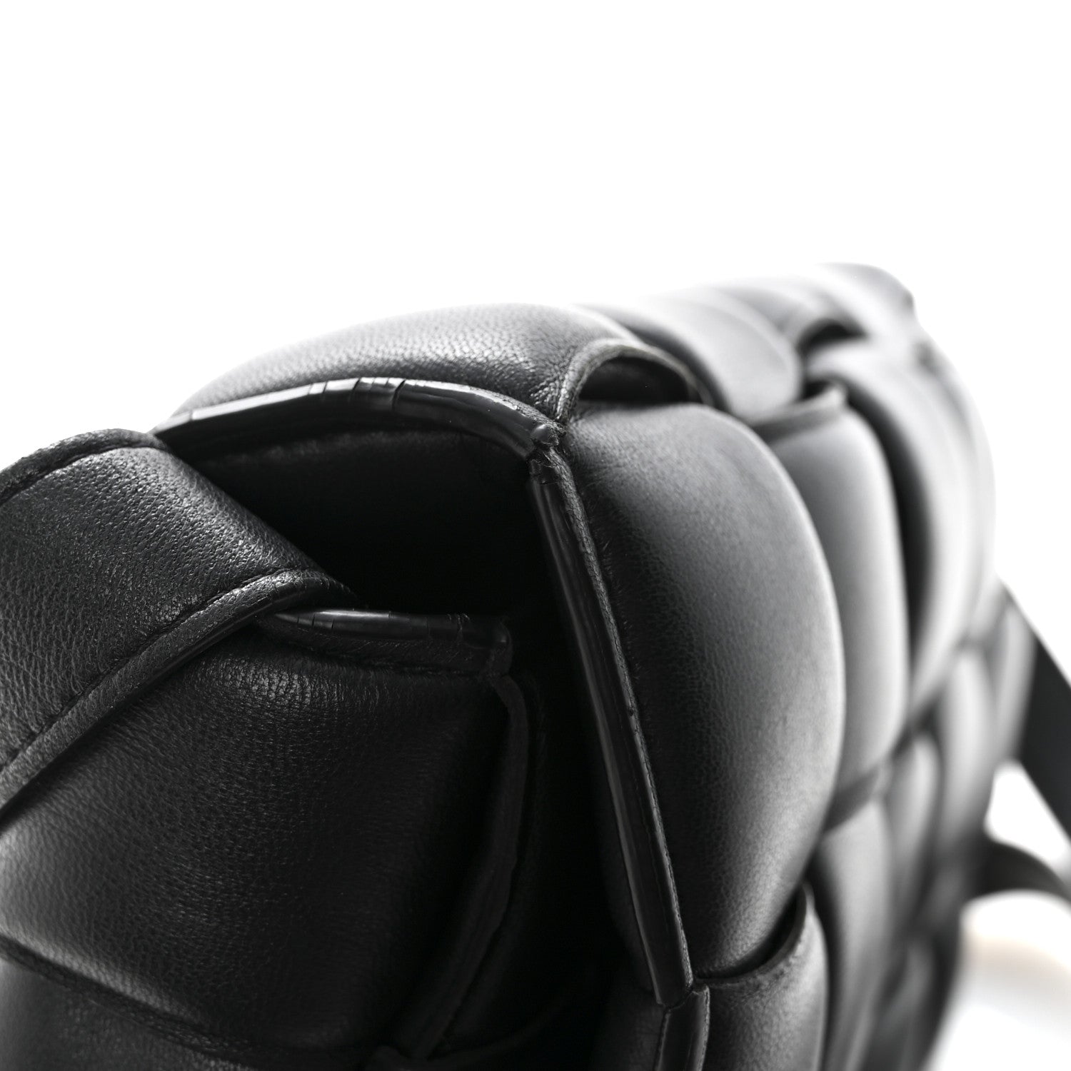 Bottega Veneta Nappa Maxi Intreccio Padded Cassette Crossbody Bag Black 13 of 14
