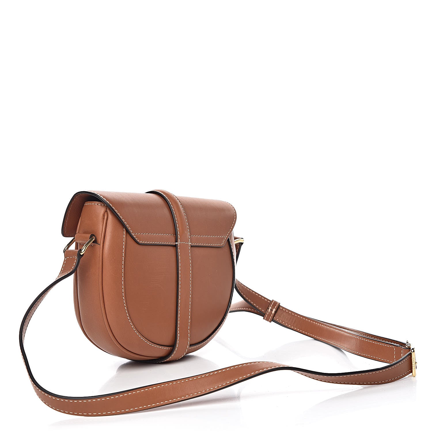 Celine Natural Calfskin Tweed Besace Small 16 Tan 3 of 12