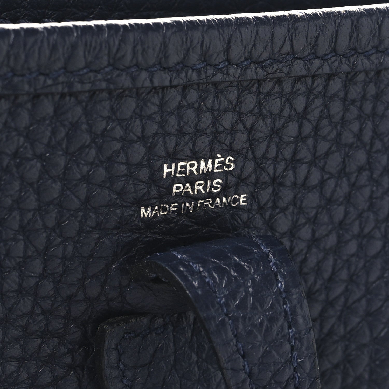 Hermes Taurillon Clemence Evelyne TPM Bleu Nuit 6 of 10