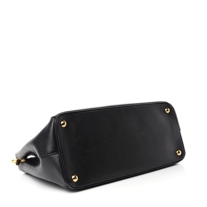 Prada Saffiano Medium Galleria Double Zip Tote Black 4 of 11