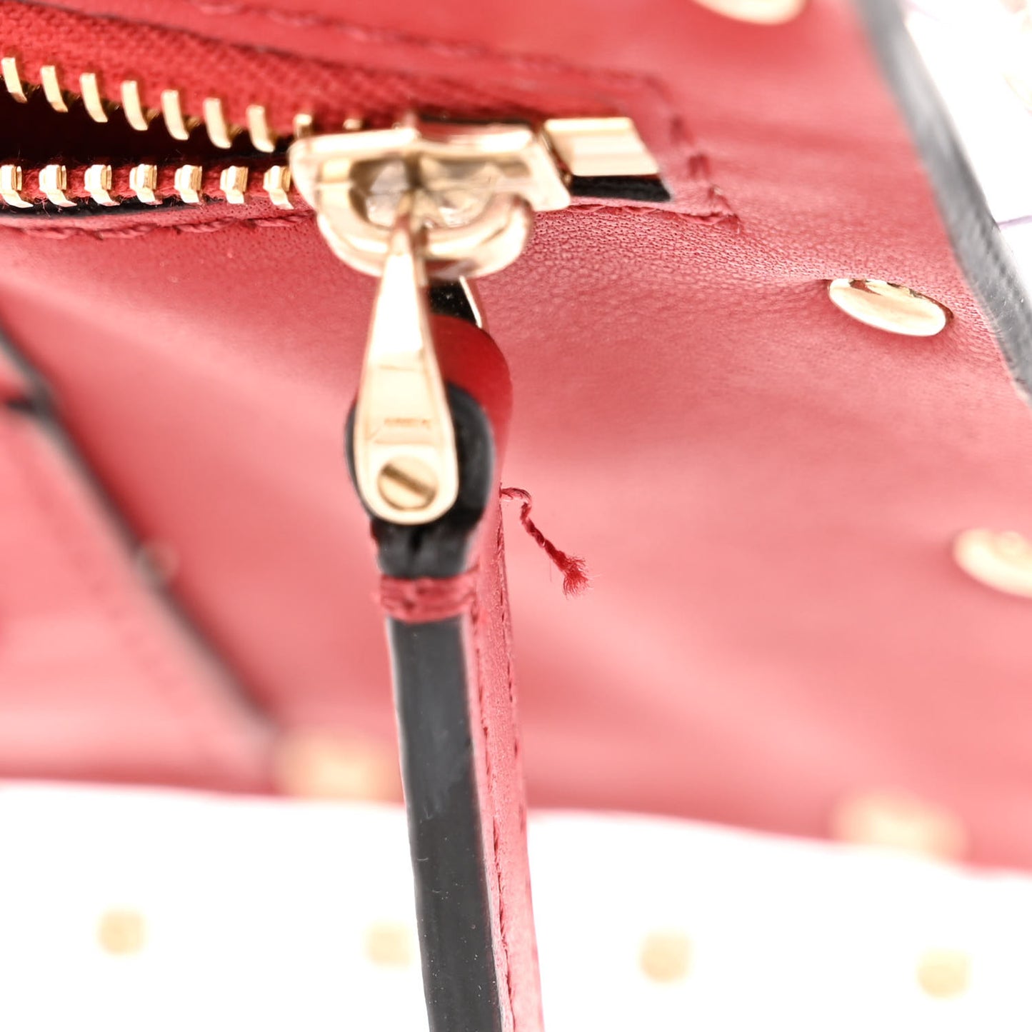 PVC Medium Rockstud Spike Shoulder Bag