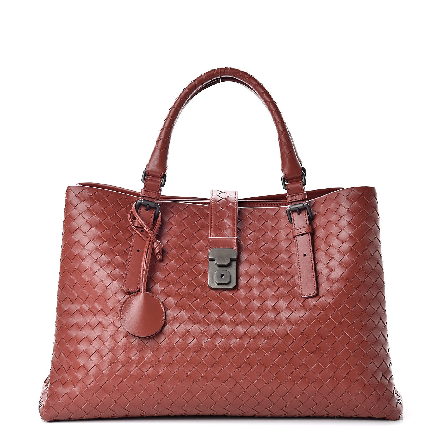 Bottega Veneta Nappa Intrecciato Medium Roma Tote Brique 1 of 10