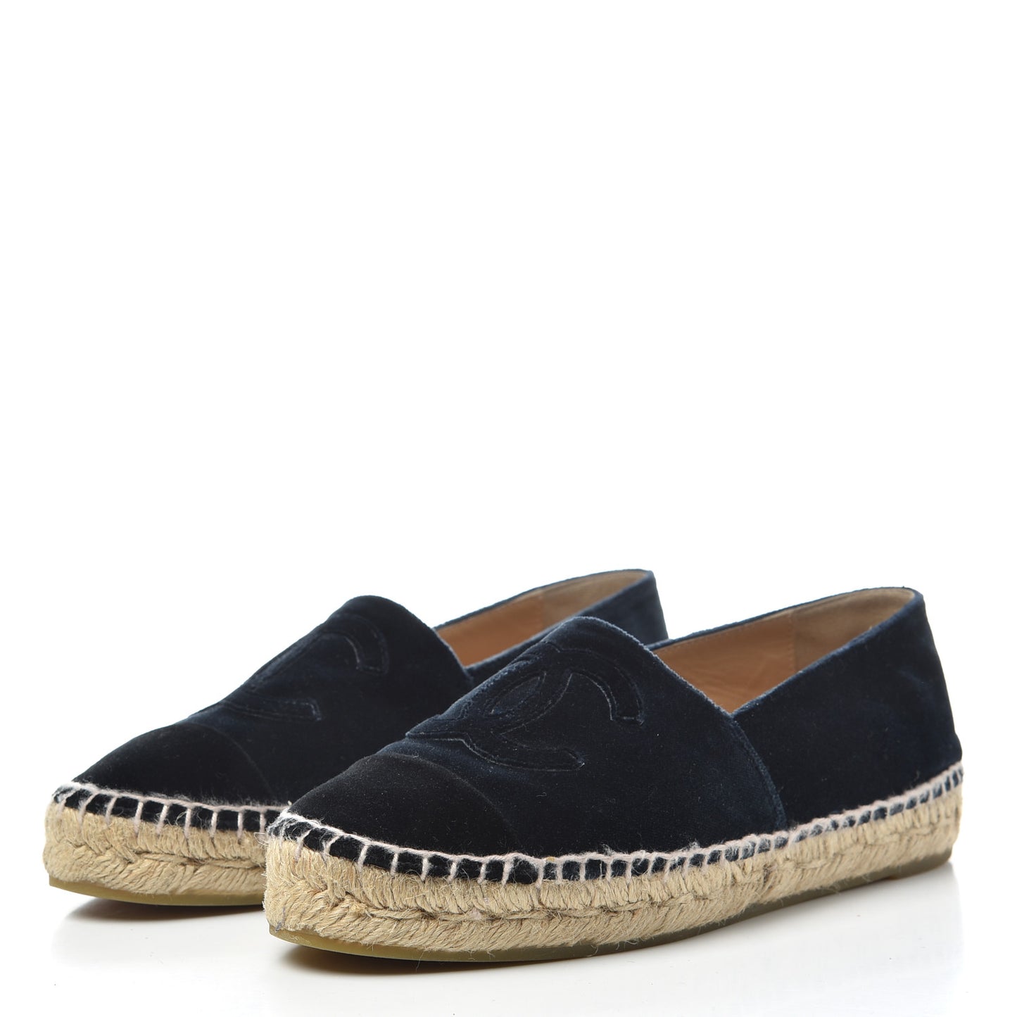 Velvet CC Espadrilles 36 Dark Navy Black