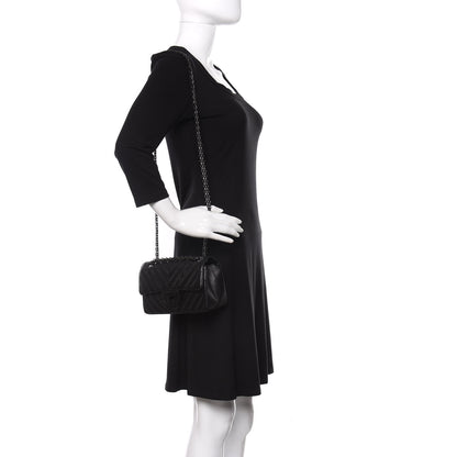 Chanel Aged Calfskin Chevron Quilted 2.55 Reissue Mini Flap So Black 2 of 11
