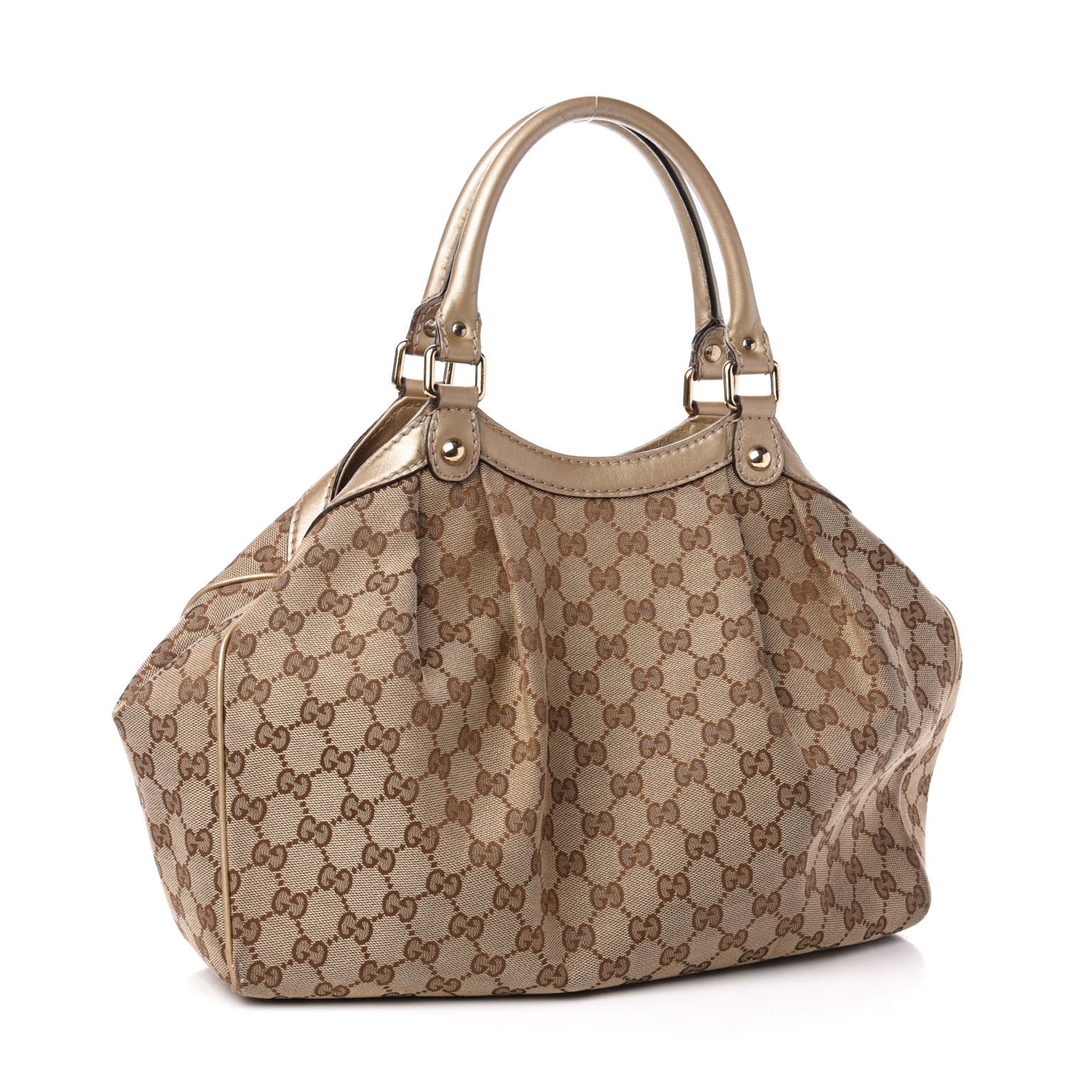 Gucci Monogram Medium Sukey Tote Champagne 3 of 14