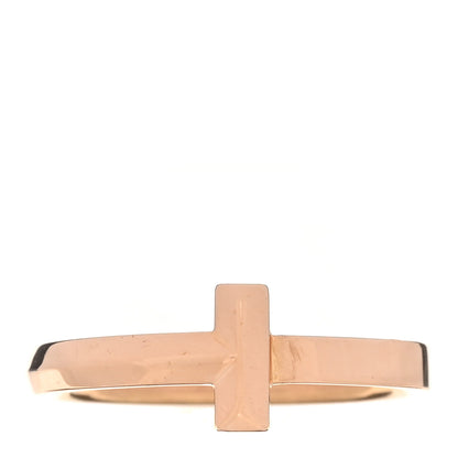 Tiffany 18K Rose Gold 2.5mm T T1 Ring 53 6.5 1 of 4