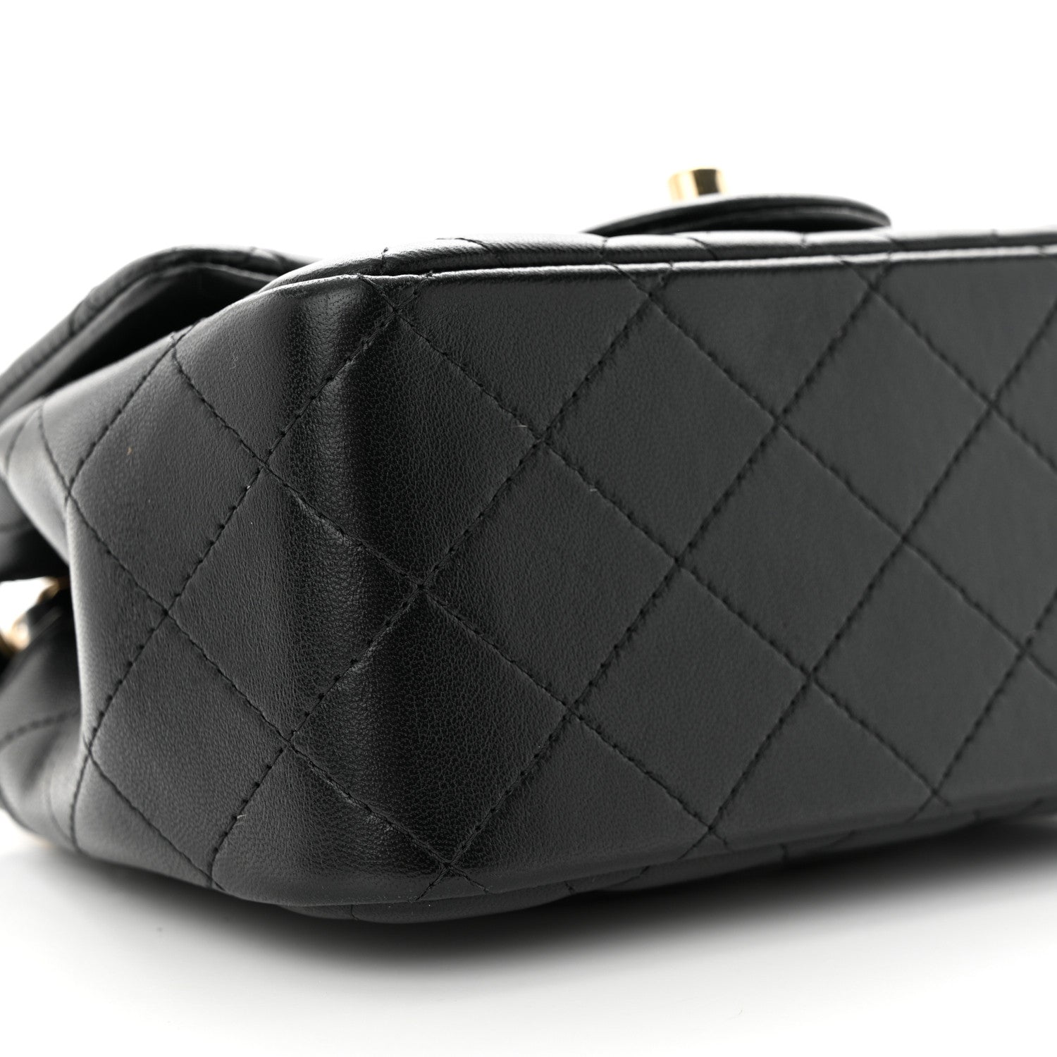 Chanel Lambskin Quilted Mini Square Flap Black 9 of 11
