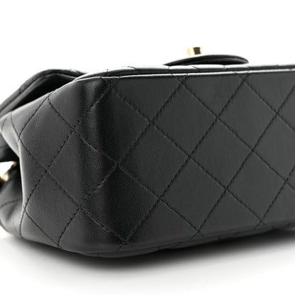 Chanel Lambskin Quilted Mini Square Flap Black 9 of 11