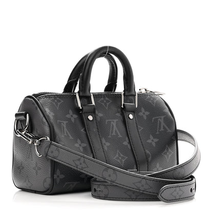 Louis Vuitton Reverse Monogram Eclipse Keepall XS Black 3 of 10