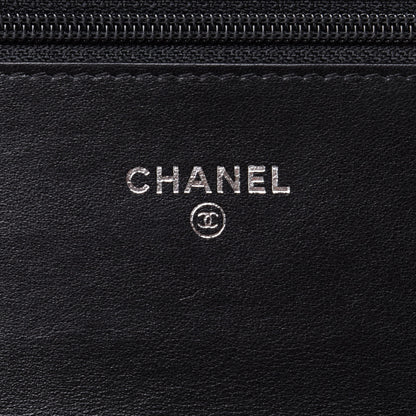 Chanel Patent Quilted Brilliant Wallet On Chain WOC Black 6 of 12