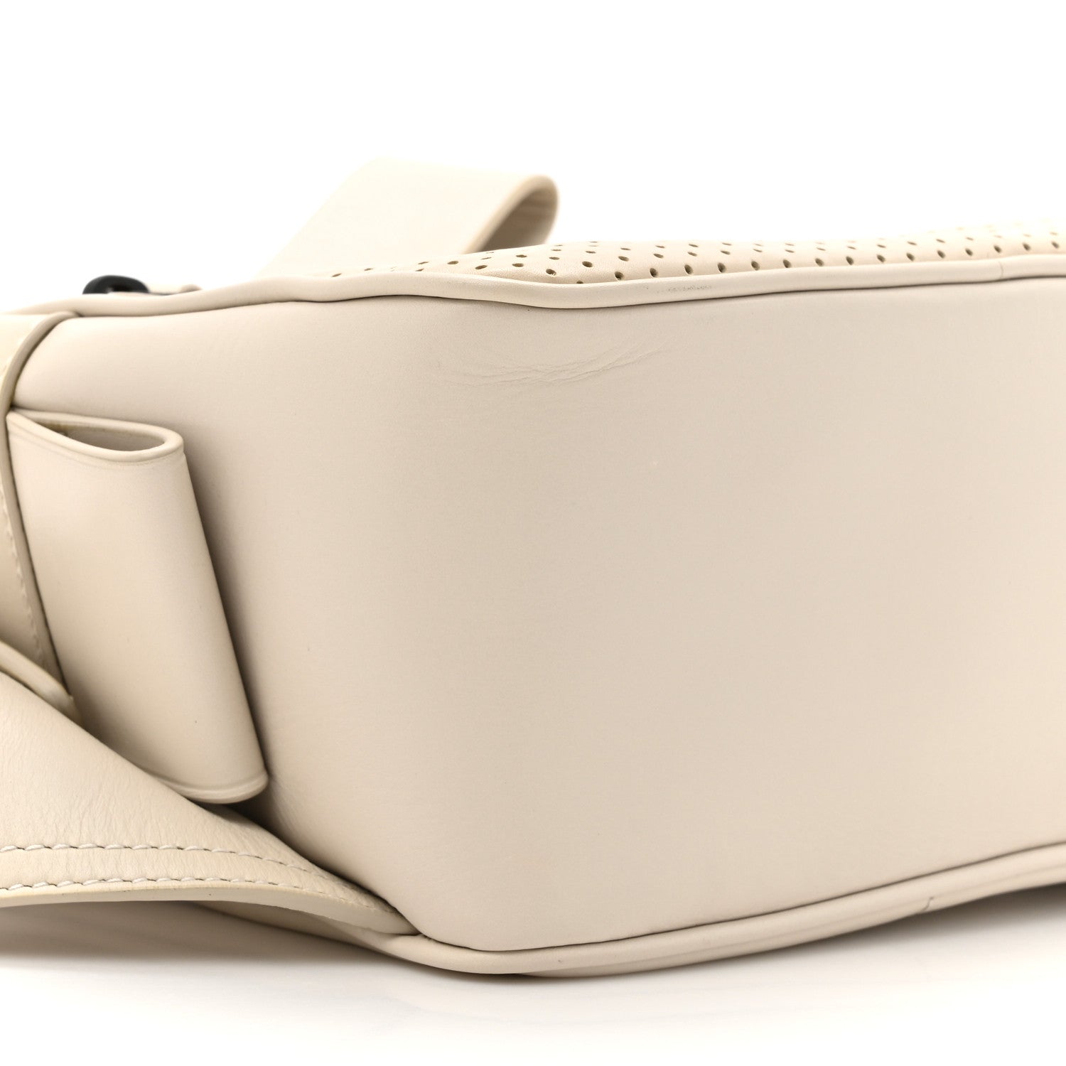 Bottega Veneta Perforated Calfskin Leggero Intrecciato Belt Bag Mist Plaster 10 of 11