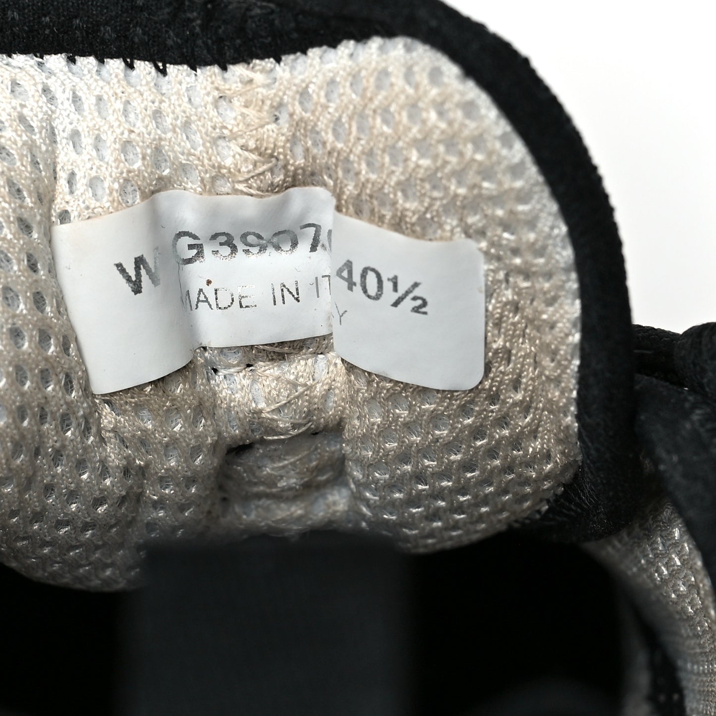 Velvet Calfskin Mixed Fibers CC Sneakers 40.5 Black