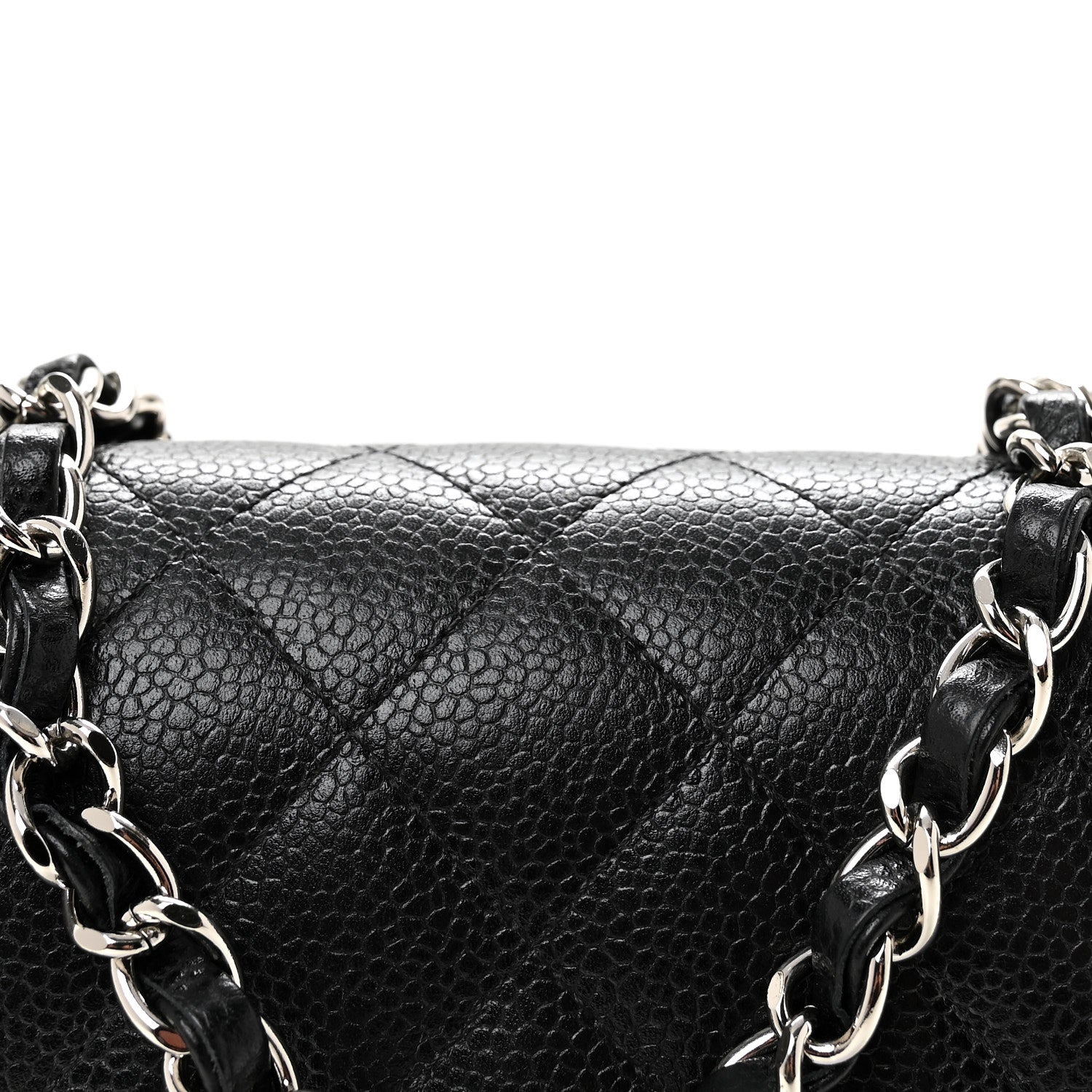Chanel Caviar Quilted Mini Square Flap Black 8 of 11
