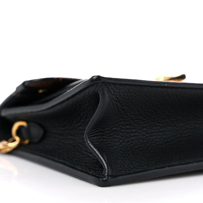 Louis Vuitton Damier Ebene Vavin Chain Wallet Black 7 of 9