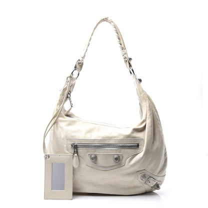 Balenciaga Agneau Giant 21 Silver Hardware Hobo White 2 of 16