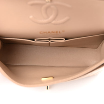 Chanel Caviar Quilted Small Double Flap Dark Beige 5 of 10