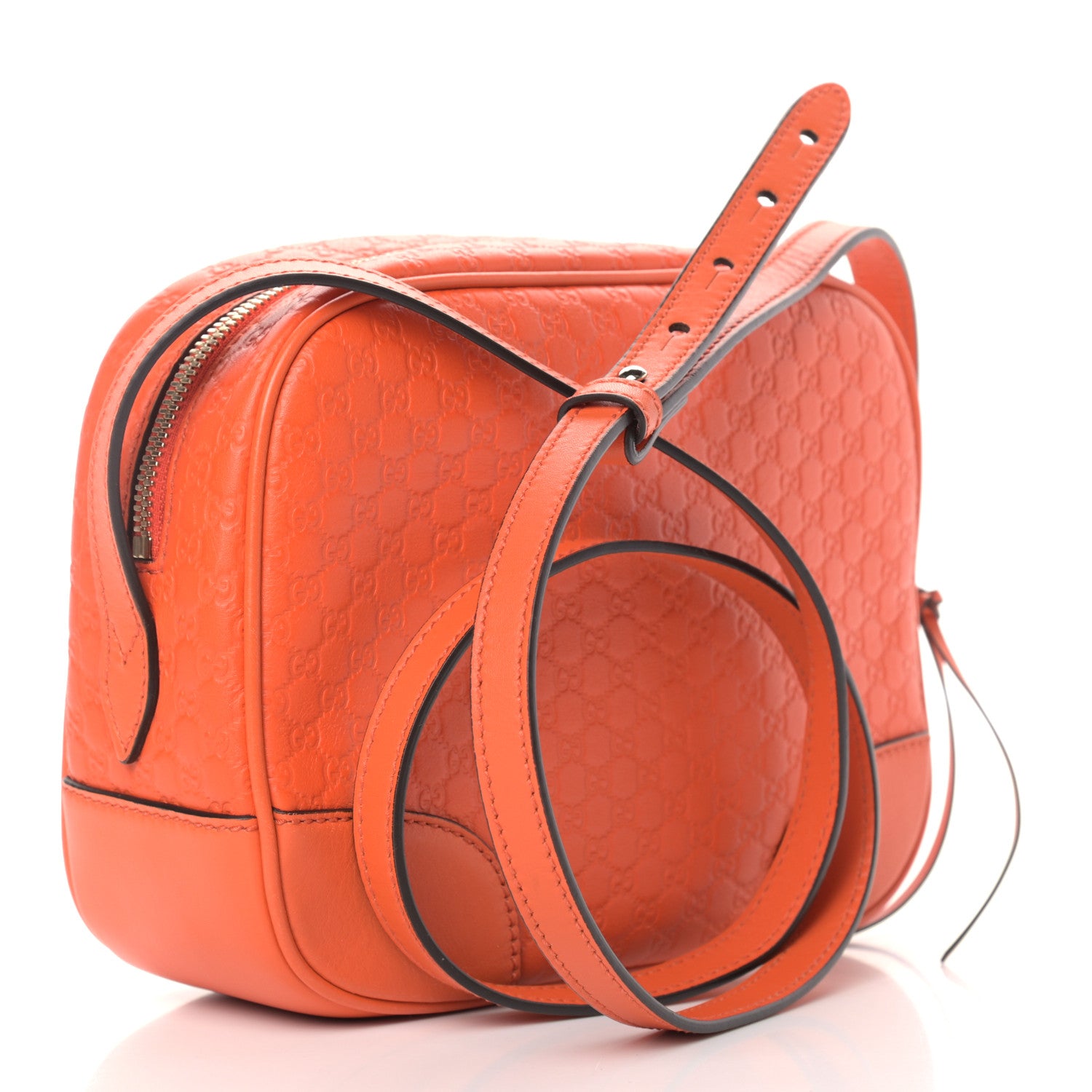 Gucci Soft Microguccissima Mini Bree Messenger Bag Sun Orange 3 of 9