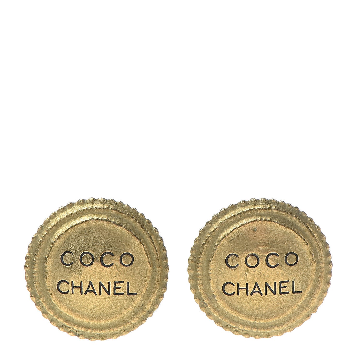 Chanel Coco Clip On Earrings Gold 1 of 5